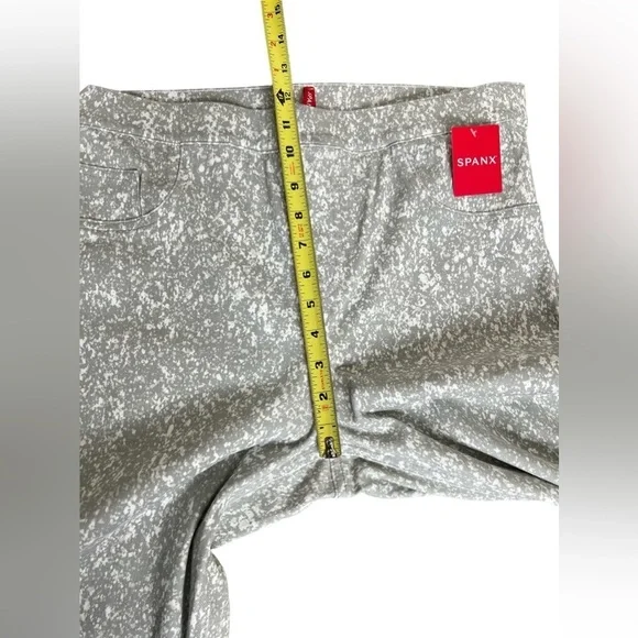 Spanx Jean-ish In Speckled Grey Leggings Pants - Picture 15 of 16